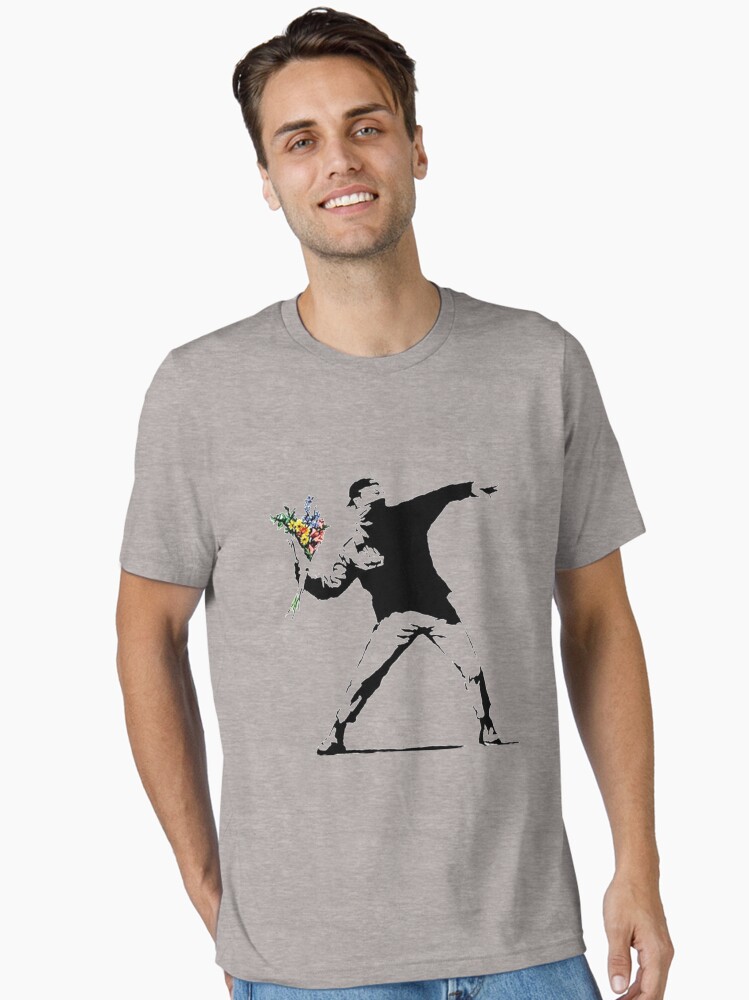 Banksy - Flower thrower Essential T-Shirt