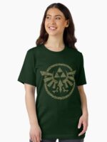 The Legend of Zelda Tribal Triforce Gold Hyrule Front & Back Essential T-Shirt