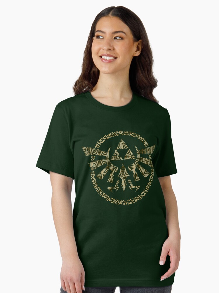 The Legend of Zelda Tribal Triforce Gold Hyrule Front & Back Essential T-Shirt