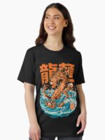 Black Great Ramen Dragon off Kanagawa Essential T-Shirt