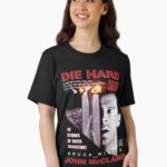 Die Hard Retro Movie Montage Essential T-Shirt