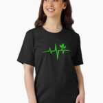 Heartbeat, Pulse Green, Vegan, Frequency, Wave, Earth, Planet Essential T-Shirt