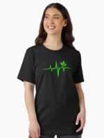 Heartbeat, Pulse Green, Vegan, Frequency, Wave, Earth, Planet Essential T-Shirt