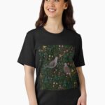 Magical Mourning Doves in flower garden Essential T-Shirt