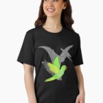 Pterodactyl Green Indian Ringneck Essential T-Shirt