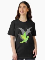 Pterodactyl Green Indian Ringneck Essential T-Shirt