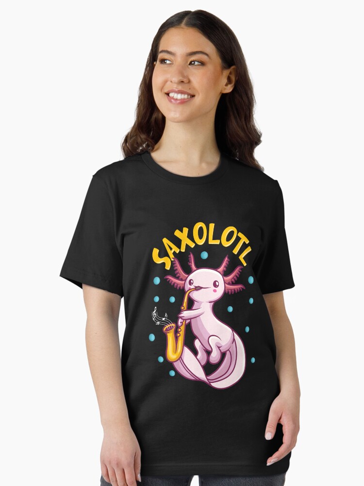 Saxolotl Sax Playing Axolotl Pun Walking Fish Essential T-Shirt