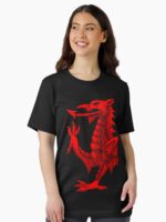 Welsh Dragon - Red Hatching Essential T-Shirt