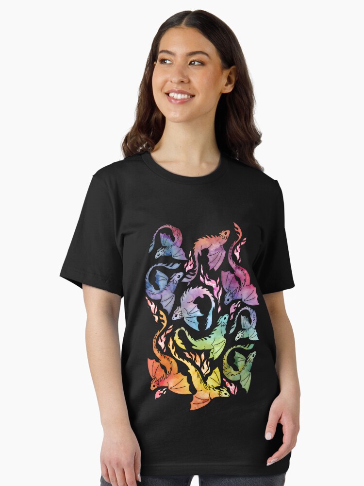 Dragon fire dark rainbow Essential T-Shirt