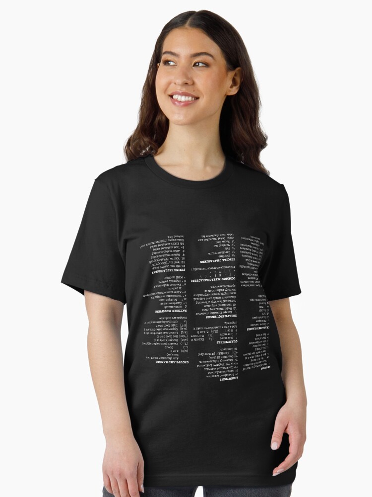 RegEx Cheat Sheet - Linux Geek Humor Essential T-Shirt