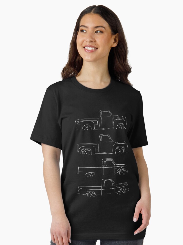 Evolution of the Ford Pickup (1948-1971) - stencil Essential T-Shirt