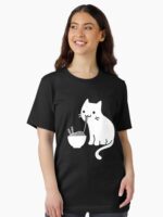 Cute Cat Eating Ramen Essential T-Shirt
