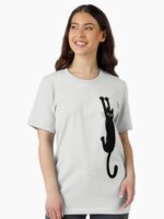 Black Cat Holding On Essential T-Shirt
