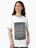 Midnight Obsidian Hand-Drawn Intricate Mandala Essential T-Shirt
