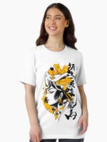 Japanese Samurai Geisha Mask Colorful Modern Urban Style Essential T-Shirt