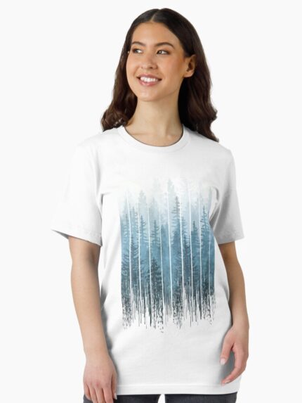 Grunge Dripping Turquoise Misty Forest Essential T-Shirt