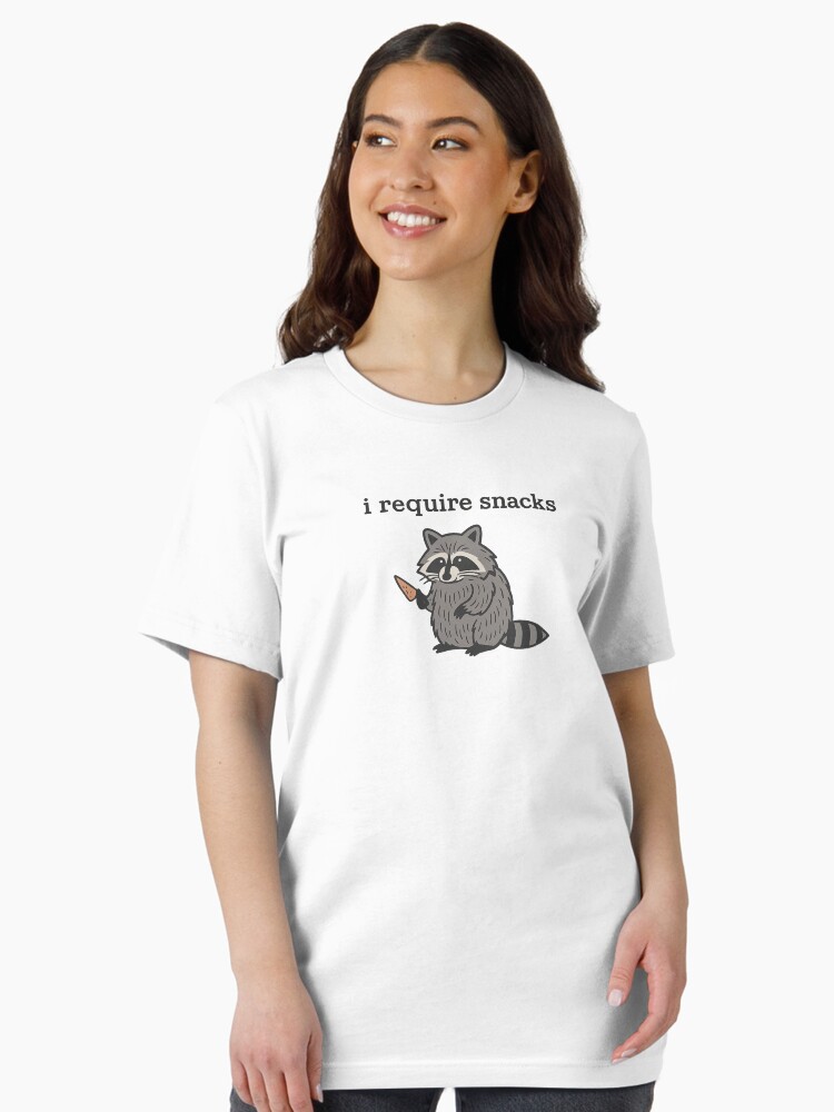 I Require Snacks Funny Raccoon Essential T-Shirt