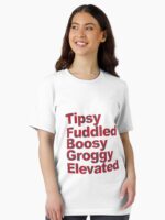 Phish Tipsy Fuddled Boosy Groggy Elevated in Letters Essential T-Shirt