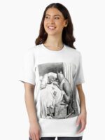 The Wolf and Reds Grandmother - Gustave Dore Essential T-Shirt