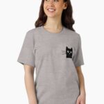 Black Cat Face Essential T-Shirt