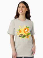 Hello Sunshine! - Orange Bird (green background) Essential T-Shirt