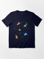 Dinosaurs In Space Pattern Essential T-Shirt