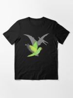 Pterodactyl Green Indian Ringneck Essential T-Shirt