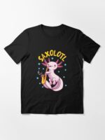 Saxolotl Sax Playing Axolotl Pun Walking Fish Essential T-Shirt