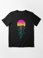 Synth Mountain Sunrise Essential T-Shirt