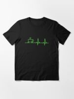 Morning Coffee Heartbeat EKG Essential T-Shirt