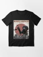 Black Labzilla - Giant Labrador Retriever Lab Dog Monster Essential T-Shirt