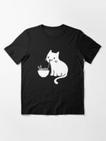 Cute Cat Eating Ramen Essential T-Shirt