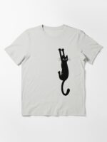 Black Cat Holding On Essential T-Shirt