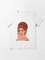 Retro Glam Red Hair Girl Portrait Essential T-Shirt