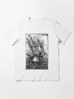 Vintage Kraken attacking ship illustration Essential T-Shirt