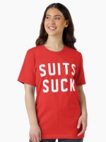 Suits Suck Unisex T-Shirt - Image 2