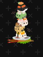 Sushi Molcars Pui Pui Molcar Cute Toppling Tower Unisex T-Shirt