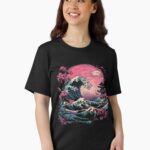 Synthwave Traditional Japanese Wave Unisex T-Shirt