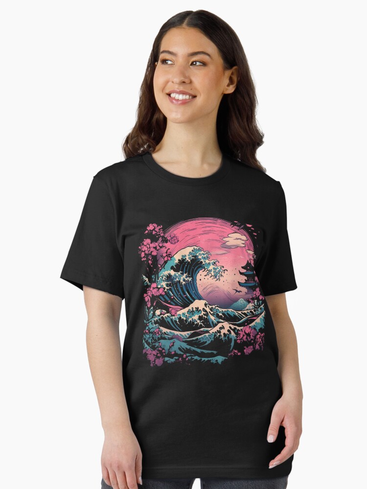 Synthwave Traditional Japanese Wave Unisex T-Shirt Synthwave Traditional Japanese Wave Unisex T-Shirt