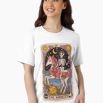 The Audacity – Skeleton on Unicorn Tarot Design Unisex T-Shirt