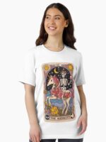 The Audacity – Skeleton on Unicorn Tarot Design Unisex T-Shirt