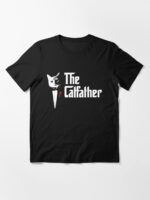 The Catfather Father Of Cats Funny Cat Dad Unisex T-Shirt - Image 3
