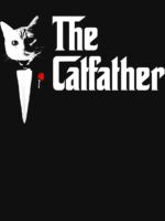 The Catfather Father Of Cats Funny Cat Dad Unisex T-Shirt - Image 7