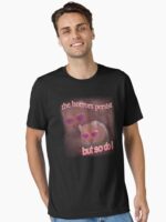 The horrors persist but so do I hamster word art Unisex T-Shirt - Image 2