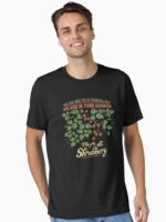 Theft and Shrubbery: Bob Mortimer Quote Unisex T-Shirt - Image 2