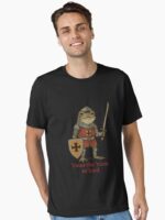 ’Twas the ’Tism, M’Lord | Medieval Frog Knight Meme Unisex T-Shirt - Image 2