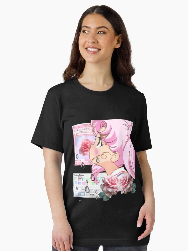 Vaporwave Chibi Moon Unisex T-Shirt