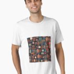 Vintage bookstore all over pattern Unisex T-Shirt