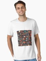 Vintage bookstore all over pattern Unisex T-Shirt