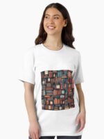 Vintage bookstore all over pattern Unisex T-Shirt